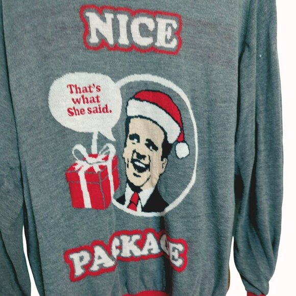 The Office Christmas Sweater XXL Grey & Red With Michael Scott Design - Picture 3 of 6